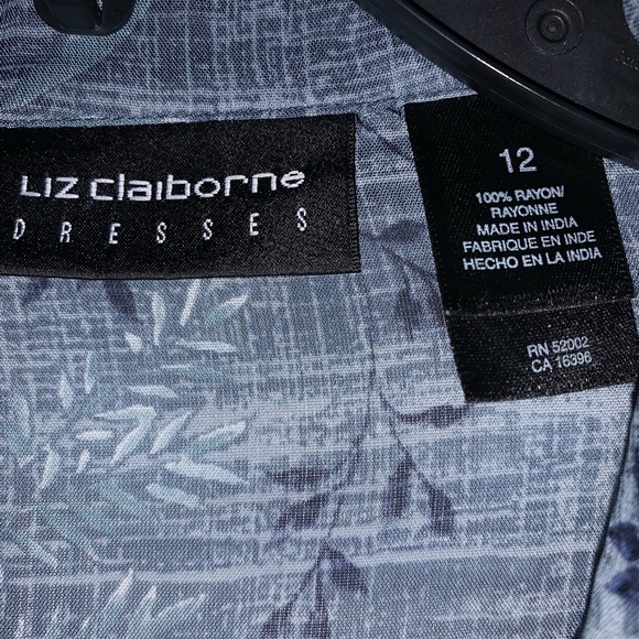 NWOT, 2 Piece Liz Claiborne Blue, Top & Dress, Size 12 - Picture 7 of 8